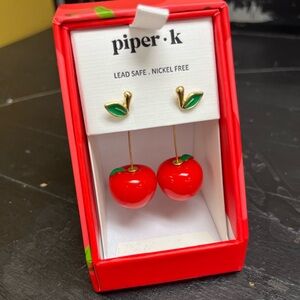 Piper k Red Apple Earrings 🍎